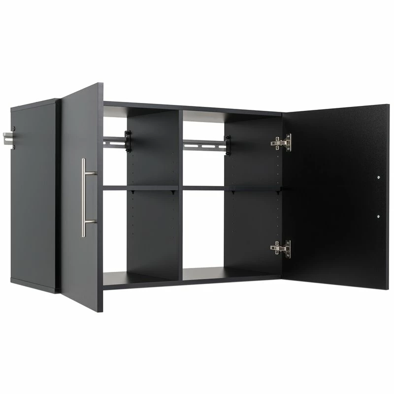 Best Pirce ❤️ Prepac HangUps 36" Upper Wooden Garage Storage Cabinet In Black ✨ 3 Best Pirce ❤️ Prepac HangUps 36" Upper Wooden Garage Storage Cabinet In Black ✨ - Image 3