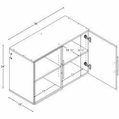 Best Pirce ❤️ Prepac HangUps 36" Upper Wooden Garage Storage Cabinet In Black ✨ 22 Best Pirce ❤️ Prepac HangUps 36" Upper Wooden Garage Storage Cabinet In Black ✨ -Guest Chairs Sales 2332606 19 L