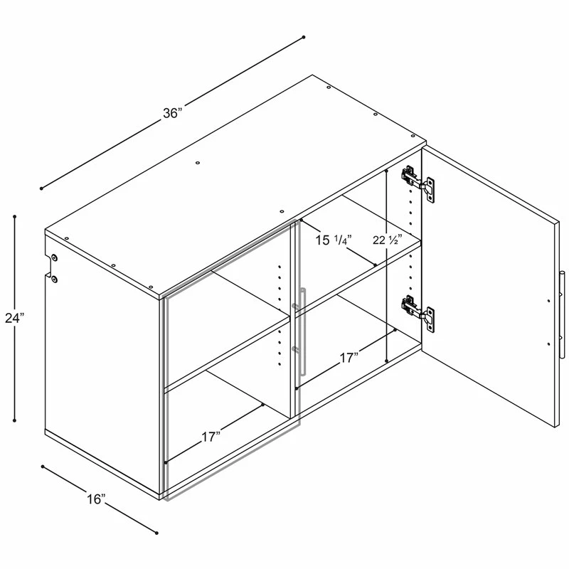 Best Pirce ❤️ Prepac HangUps 36" Upper Wooden Garage Storage Cabinet In Black ✨ 11 Best Pirce ❤️ Prepac HangUps 36" Upper Wooden Garage Storage Cabinet In Black ✨ - Image 11