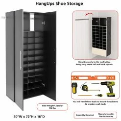 Promo ๐ Prepac HangUps Wooden Garage ๐ Shoe Storage Cabinet In Black ๐คฉ 25 Promo ๐ Prepac HangUps Wooden Garage ๐ Shoe Storage Cabinet In Black ๐คฉ -Guest Chairs Sales 2332608 20 L
