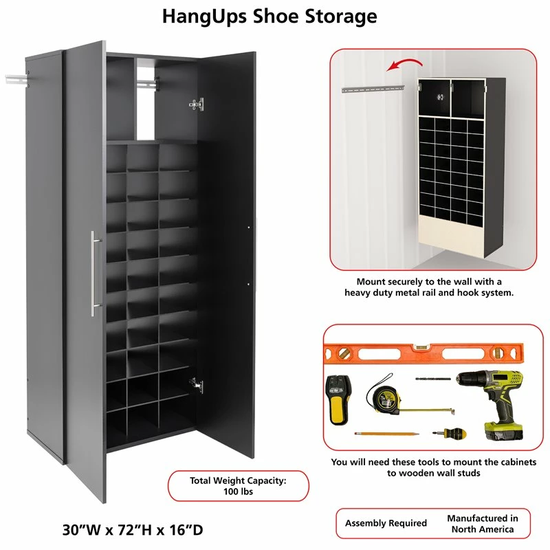 Promo ๐ Prepac HangUps Wooden Garage ๐ Shoe Storage Cabinet In Black ๐คฉ 12 Promo ๐ Prepac HangUps Wooden Garage ๐ Shoe Storage Cabinet In Black ๐คฉ - Image 12