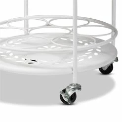 Budget βοΈ Baxton Studio Dallan White Metal 2-Tier Kitchen Cart π 10 Budget βοΈ Baxton Studio Dallan White Metal 2-Tier Kitchen Cart π -Guest Chairs Sales 2383446 3 L