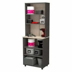 Best Sale โญ Inval America Inval Kratos 6-Shelf Engineered Wood Garage Storage Unit In Dark Gray And Maple ๐ 13 Best Sale โญ Inval America Inval Kratos 6-Shelf Engineered Wood Garage Storage Unit In Dark Gray And Maple ๐ -Guest Chairs Sales 2398465 4 L