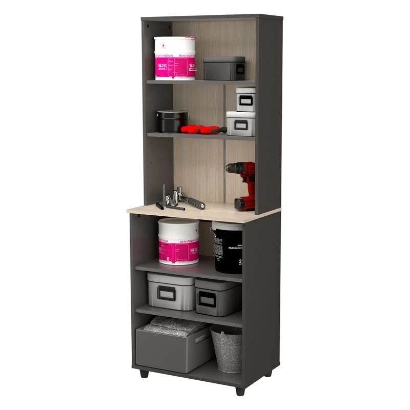 Best Sale โญ Inval America Inval Kratos 6-Shelf Engineered Wood Garage Storage Unit In Dark Gray And Maple ๐ 5 Best Sale โญ Inval America Inval Kratos 6-Shelf Engineered Wood Garage Storage Unit In Dark Gray And Maple ๐ - Image 5
