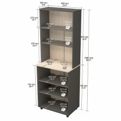 Best Sale โญ Inval America Inval Kratos 6-Shelf Engineered Wood Garage Storage Unit In Dark Gray And Maple ๐ 15 Best Sale โญ Inval America Inval Kratos 6-Shelf Engineered Wood Garage Storage Unit In Dark Gray And Maple ๐ -Guest Chairs Sales 2398465 6 L