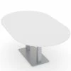 Budget 🛒 Skutchi Designs Inc 6 Person Racetrack Conference Table Metal Base Harmony Series 6' White Linen 👏