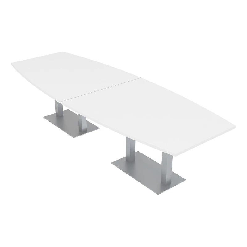Best Sale ๐ฅ Skutchi Designs Inc 10 Person Boat Shaped Conference Tables W/ Rectangle Metal Base 10' White Linen ๐ฅ 1 Best Sale ๐ฅ Skutchi Designs Inc 10 Person Boat Shaped Conference Tables W/ Rectangle Metal Base 10' White Linen ๐ฅ
