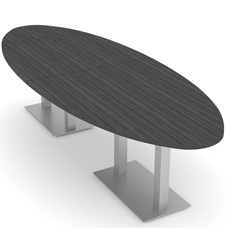 Promo ๐ Skutchi Designs Inc 8 Person Oval - Asian Night/Ash Conference Table W/Rectangle Metal Base - 10' ๐ 1 Promo ๐ Skutchi Designs Inc 8 Person Oval - Asian Night/Ash Conference Table W/Rectangle Metal Base - 10' ๐