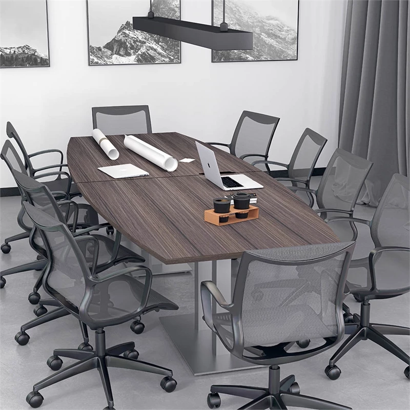 Top 10 ๐ Skutchi Designs Inc 10 Person Boat Shaped Conference Tables W/ Rectangle Metal Base 10' Asian Night ๐ 2 Top 10 ๐ Skutchi Designs Inc 10 Person Boat Shaped Conference Tables W/ Rectangle Metal Base 10' Asian Night ๐ - Image 2