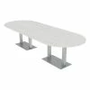 Top 10 ⌛ Skutchi Designs Inc 10 Person Racetrack Conference Tables W/ Rectangle Metal Base 10' White Cypress ✔️