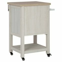 Promo β€οΈ Bowery Hill Antique White Bar Cart π 18 Promo β€οΈ Bowery Hill Antique White Bar Cart π -Guest Chairs Sales 2404684 03 L