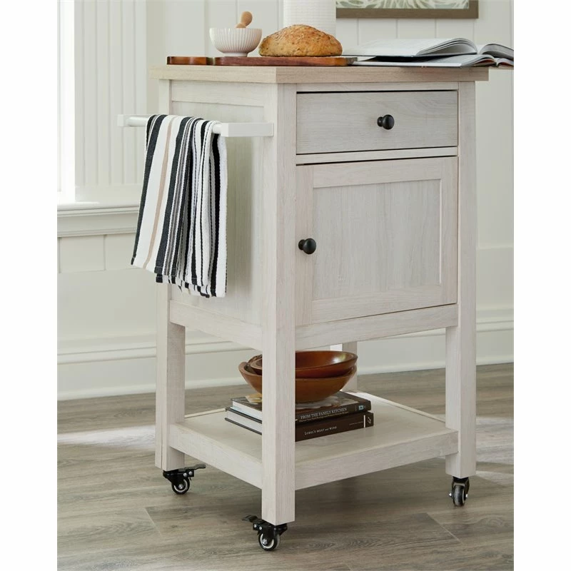 Promo β€οΈ Bowery Hill Antique White Bar Cart π 9 Promo β€οΈ Bowery Hill Antique White Bar Cart π - Image 9