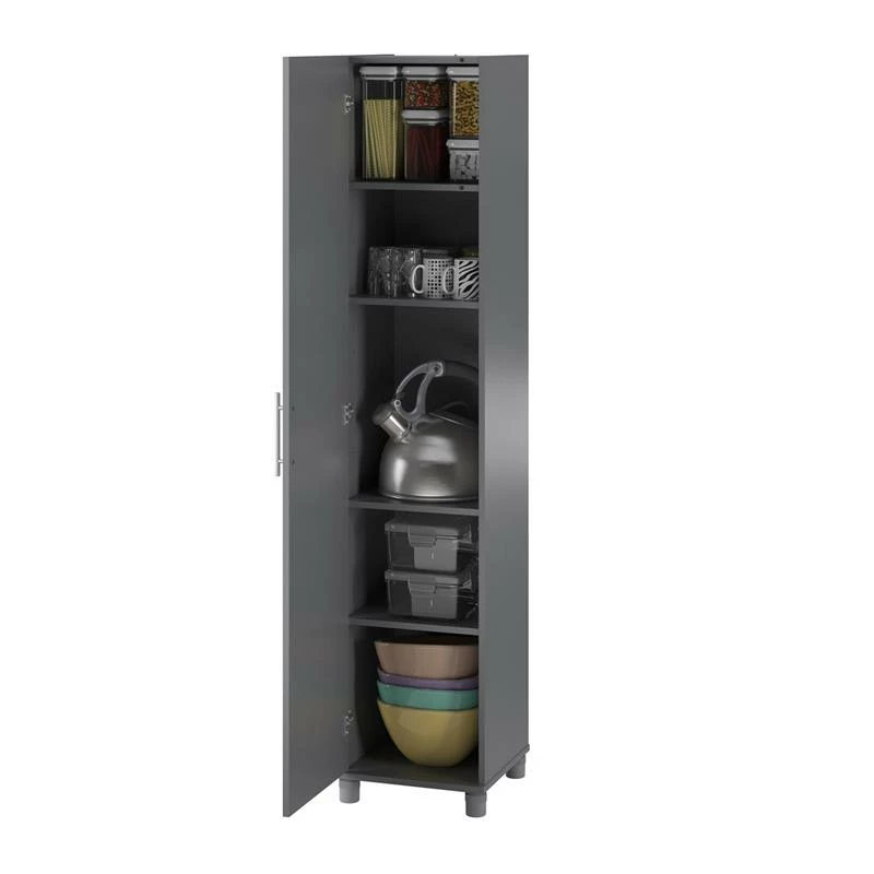 Best Sale ๐ Pemberly Row Traditional 16" Utility Storage Cabinet In Graphite Gray ๐ 4 Best Sale ๐ Pemberly Row Traditional 16" Utility Storage Cabinet In Graphite Gray ๐ - Image 4