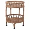 Hot Sale 🤩 New Pacific Direct Dijon 20" 2-tier Rattan Cart In Canary Brown 🔥