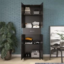 Cheap ๐คฉ Pemberly Row Mid-Centruy Storage Cabinet With Drawer In Black ๐ 29 Cheap ๐คฉ Pemberly Row Mid-Centruy Storage Cabinet With Drawer In Black ๐ -Guest Chairs Sales 2423504 14 L