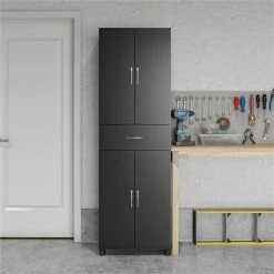 Cheap ๐คฉ Pemberly Row Mid-Centruy Storage Cabinet With Drawer In Black ๐ 19 Cheap ๐คฉ Pemberly Row Mid-Centruy Storage Cabinet With Drawer In Black ๐ -Guest Chairs Sales 2423504 4 L