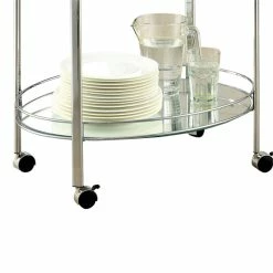 Best Pirce ๐คฉ Bowery Hill 26" Contemporary Metal Serving Cart In Chrome Finish ๐ 7 Best Pirce ๐คฉ Bowery Hill 26" Contemporary Metal Serving Cart In Chrome Finish ๐ -Guest Chairs Sales 2436696 2 L