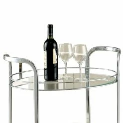 Best Pirce ๐คฉ Bowery Hill 26" Contemporary Metal Serving Cart In Chrome Finish ๐ 8 Best Pirce ๐คฉ Bowery Hill 26" Contemporary Metal Serving Cart In Chrome Finish ๐ -Guest Chairs Sales 2436696 3 L