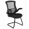 Flash Sale 🔔 Scranton & Co Contemporary Mesh Sled Office Side Chair In Black ⌛