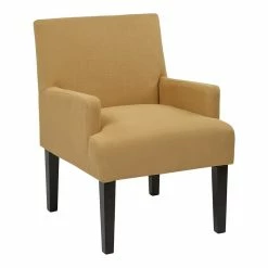 Wholesale ❤️ OS Home And Office Furniture Transitional Fabric Guest Chair In Yellow Wheat ❤️