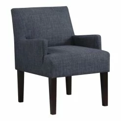 Discount ๐ OS Home And Office Furniture Transitional Fabric Guest Chair In Navy Blue ๐