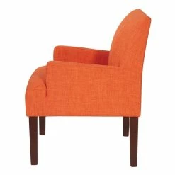 Brand new ⭐ OS Home And Office Furniture Transitional Fabric Guest Chair In Tangerine Orange 😀 -Guest Chairs Sales 2442148 3 L
