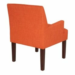 Brand new ⭐ OS Home And Office Furniture Transitional Fabric Guest Chair In Tangerine Orange 😀 -Guest Chairs Sales 2442148 4 L