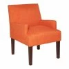 Brand new ⭐ OS Home And Office Furniture Transitional Fabric Guest Chair In Tangerine Orange 😀