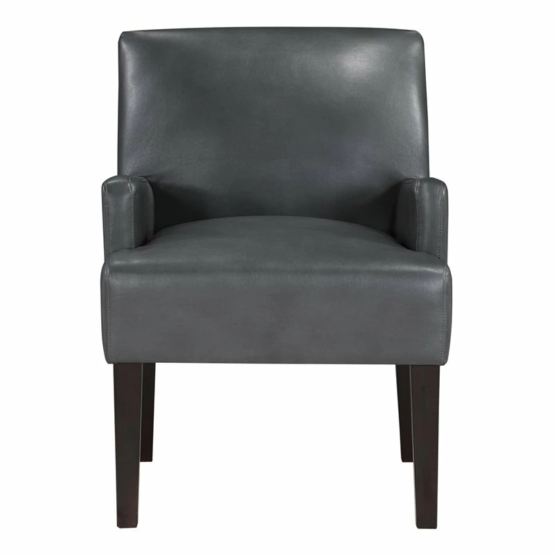 Hot Sale ๐ OS Home And Office Furniture Transitional Faux Leather Guest Chair In Pewter โจ 3 Hot Sale ๐ OS Home And Office Furniture Transitional Faux Leather Guest Chair In Pewter โจ - Image 3