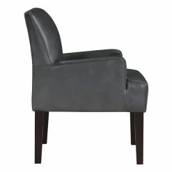 Hot Sale ๐ OS Home And Office Furniture Transitional Faux Leather Guest Chair In Pewter โจ 11 Hot Sale ๐ OS Home And Office Furniture Transitional Faux Leather Guest Chair In Pewter โจ -Guest Chairs Sales 2442158 3 L