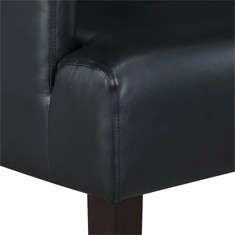 Discount ๐ OSP Home Furnishings Main Street Guest Chair Black Faux Leather ๐ 6 Discount ๐ OSP Home Furnishings Main Street Guest Chair Black Faux Leather ๐ - Image 6