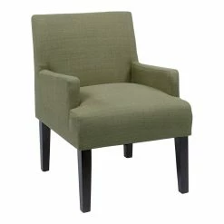New โค๏ธ OS Home And Office Furniture Transitional Fabric Guest Chair In Seaweed Green ๐