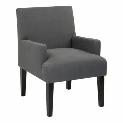 Outlet 🌟 OS Home And Office Furniture Transitional Fabric Guest Chair In Charcoal 😉