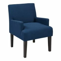 Cheap ⭐ Office Star Main Street Guest Chair In Woven Indigo Blue Fabric 🔔