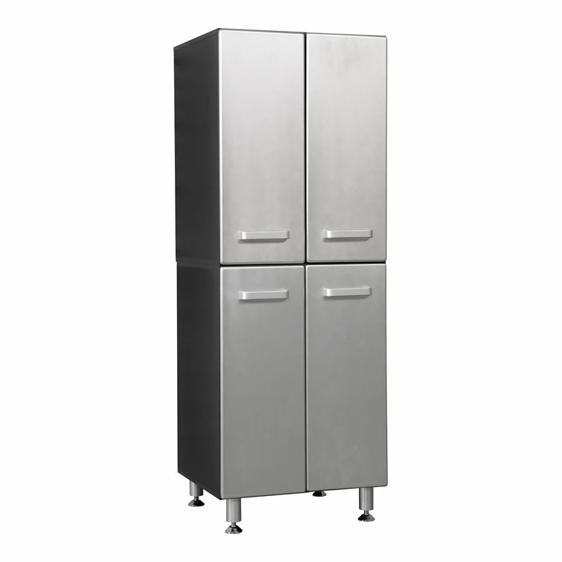 Outlet ๐ Tuff Stor 23.5" 4-door Contemporary Wood Garage Storage Cabinet In Silver/Black ๐ 1 Outlet ๐ Tuff Stor 23.5" 4-door Contemporary Wood Garage Storage Cabinet In Silver/Black ๐