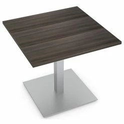 Coupon 🥰 Skutchi Designs Inc 4 Person Square Conference Table Metal Base 34" Engineered Wood Black Oak 👏