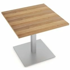 New 😉 Skutchi Designs Inc 4 Person Square Conference Table Metal Base 34" Engineered Wood Driftwood 😉