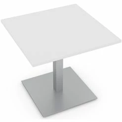 Buy 🛒 Skutchi Designs Inc 4 Person Square Conference Table Metal Base 34" Engineered Wood White 😉