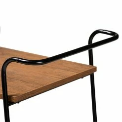Discount ๐ Baxton Studio Bernard Rustic Black Metal And Walnut Finished Wood Wine Bar Cart โ 12 Discount ๐ Baxton Studio Bernard Rustic Black Metal And Walnut Finished Wood Wine Bar Cart โ -Guest Chairs Sales 2451583 4 L