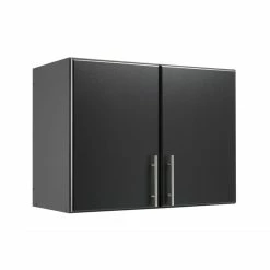 Hot Sale 🌟 Pemberly Row Contemporary 32" Stackable Wall Cabinet In Black ✨