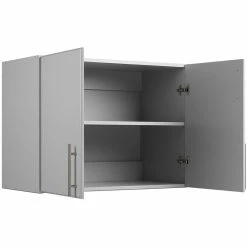 Best reviews of 🌟 Pemberly Row Contemporary 24" Wall Mounted Stackable Garage Cabinet In Gray 👏 -Guest Chairs Sales 2452065 3 L