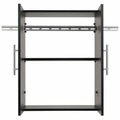 Outlet 😍 Pemberly Row Transitional 24" Upper Wooden Garage Storage Cabinet In Black 👏 -Guest Chairs Sales 2452071 12 L