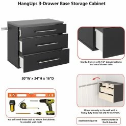 Flash Sale ๐ฅ Pemberly Row Transitional 3 Drawer Wooden Base Garage Storage Cabinet In Black ๐ฅฐ 21 Flash Sale ๐ฅ Pemberly Row Transitional 3 Drawer Wooden Base Garage Storage Cabinet In Black ๐ฅฐ -Guest Chairs Sales 2452073 18 L