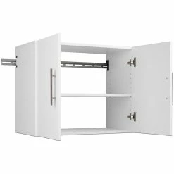 Best deal 🎉 Pemberly Row Contemporary 30" Wall Mounted Garage Cabinet In White 💯 -Guest Chairs Sales 2452075 4 L