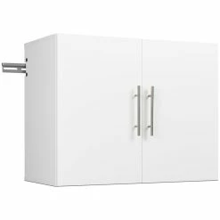 Best deal 🎉 Pemberly Row Contemporary 30" Wall Mounted Garage Cabinet In White 💯