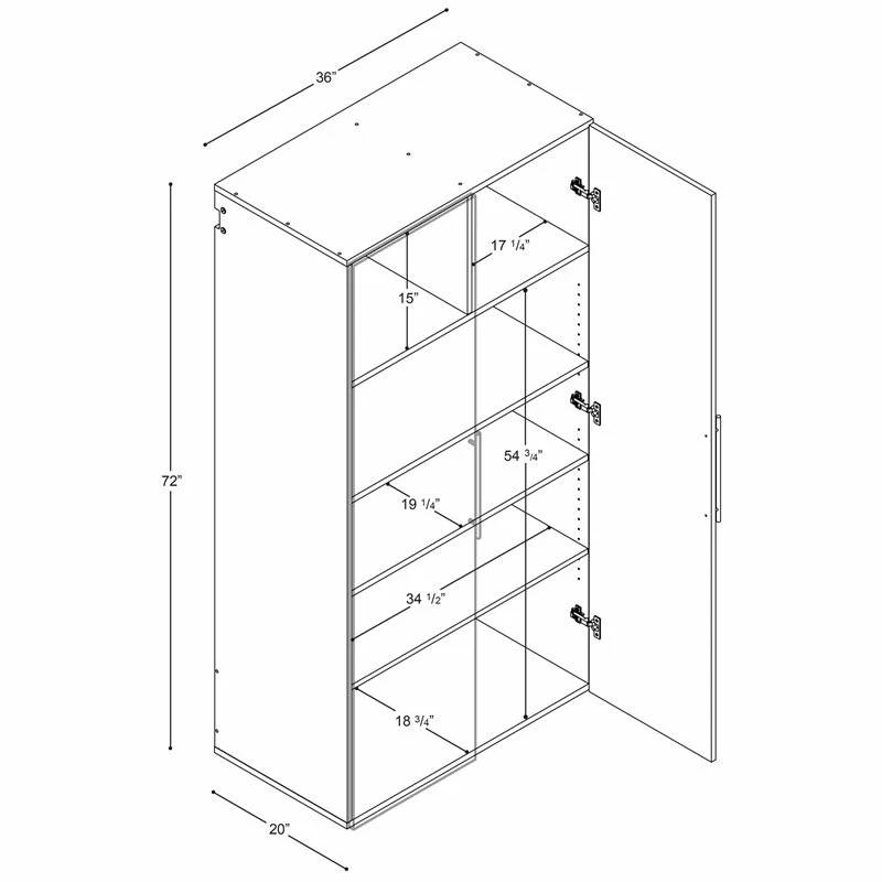 New ๐ Pemberly Row Transitional 36" Large Wooden Garage Storage Cabinet In Black ๐ฏ 13 New ๐ Pemberly Row Transitional 36" Large Wooden Garage Storage Cabinet In Black ๐ฏ - Image 13