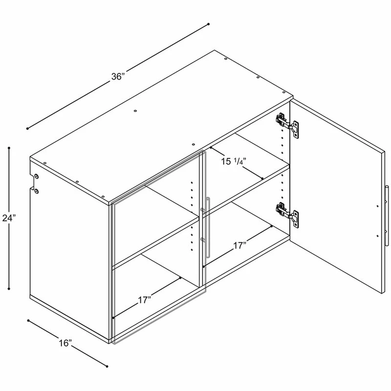 Best Sale ⭐ Pemberly Row Contemporary 36" Wall Mounted Garage Cabinet In White 🥰 7 Best Sale ⭐ Pemberly Row Contemporary 36" Wall Mounted Garage Cabinet In White 🥰 - Image 7