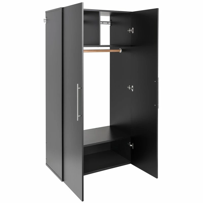 Brand new ๐ Pemberly Row Transitional Wooden Garage Storage Wardrobe Cabinet In Black ๐ 3 Brand new ๐ Pemberly Row Transitional Wooden Garage Storage Wardrobe Cabinet In Black ๐ - Image 3