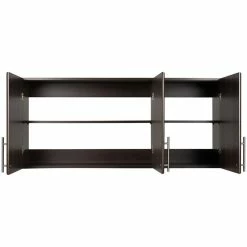 Cheapest ❤️ Pemberly Row Contemporary 54" Wall Mounted Garage Cabinet In Espresso ✨ 8 Cheapest ❤️ Pemberly Row Contemporary 54" Wall Mounted Garage Cabinet In Espresso ✨ -Guest Chairs Sales 2452080 2 L