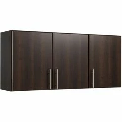Cheapest ❤️ Pemberly Row Contemporary 54" Wall Mounted Garage Cabinet In Espresso ✨